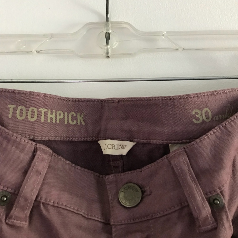 J Crew Toothpick Ankle Jeans